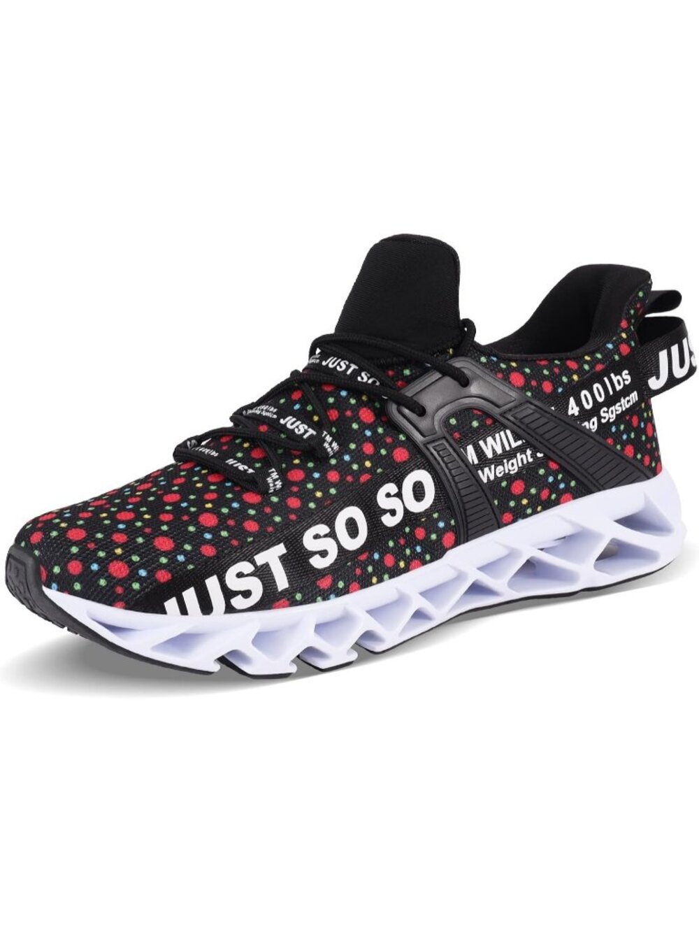 Women's Color dot Mesh Comfortable Non Slip Athletic Tennis Walking Sneakers